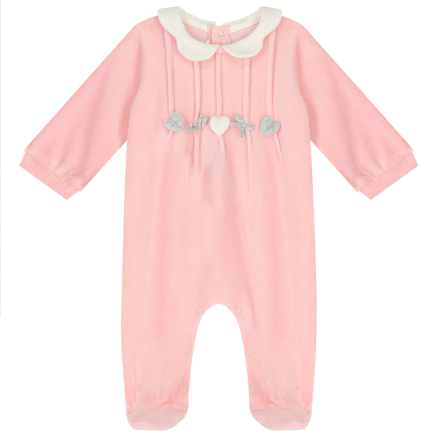 أفرول بنات مخملي باللون الوردي (عبوتان), 1, hi-res